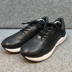 Johnston & Murphy Mens Black TRUFOAM+ Leather Walking Shoes Sneakers 11.5 E Wide